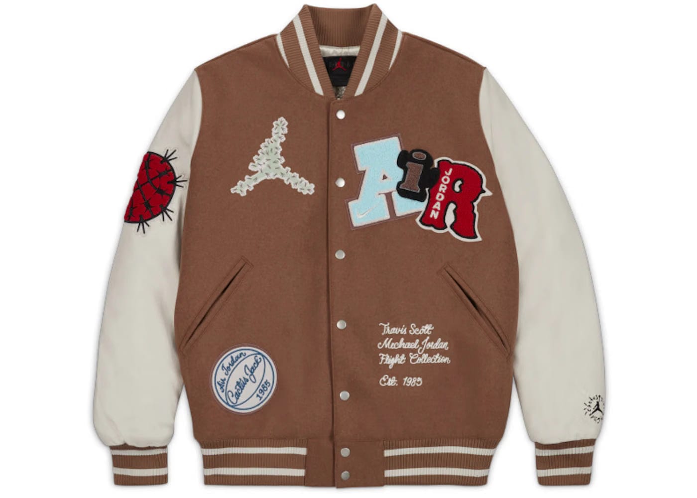 Travis Scott x Jordan Varsity Jacket (Asia Sizing) Antique Brown
