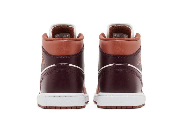Jordan 1 Mid Dusty Peach Night Red W