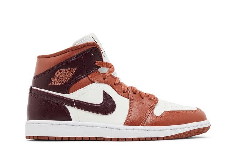 Jordan 1 Mid Dusty Peach Night Red W