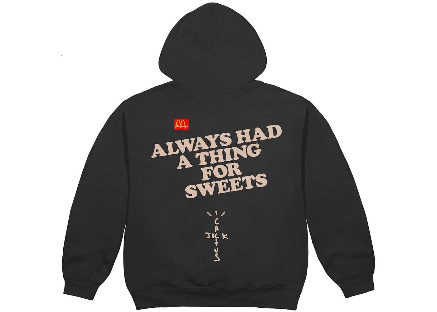 Travis Scott x Mcdonald'S Apple Pie Hoodie Washed Black