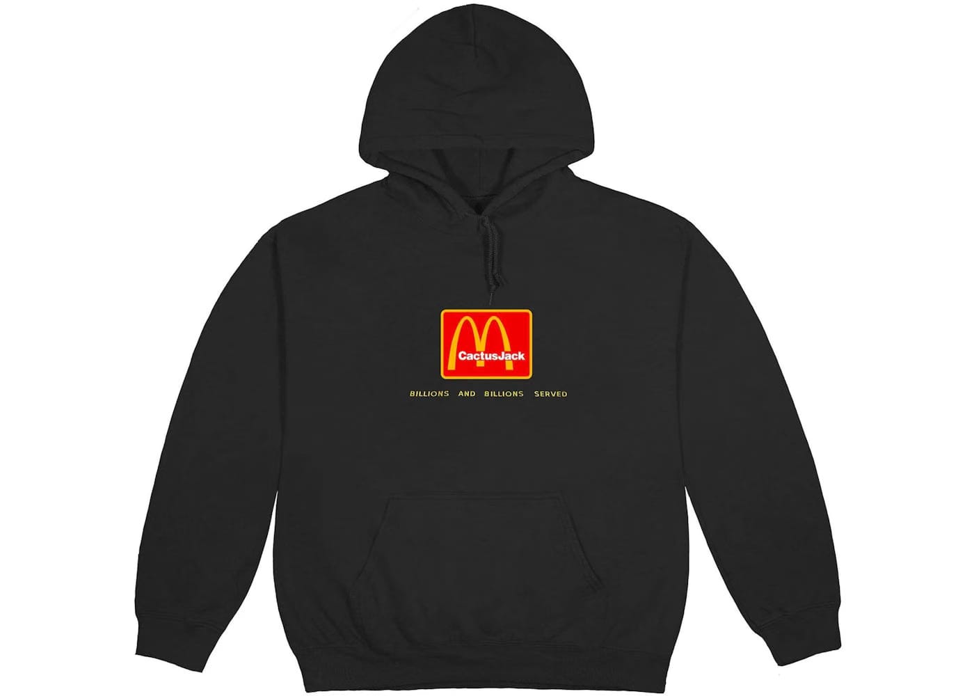 Travis Scott x Mcdonald'S Billions Served Hoodie Washed Black