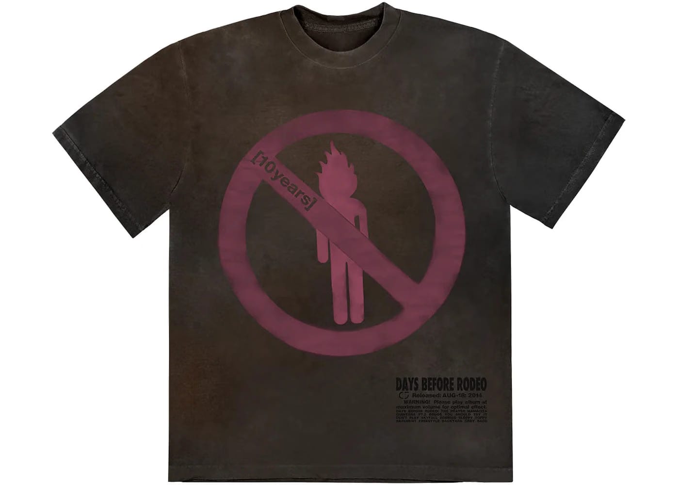 Travis Scott x Sp5Der T-Shirt Brown