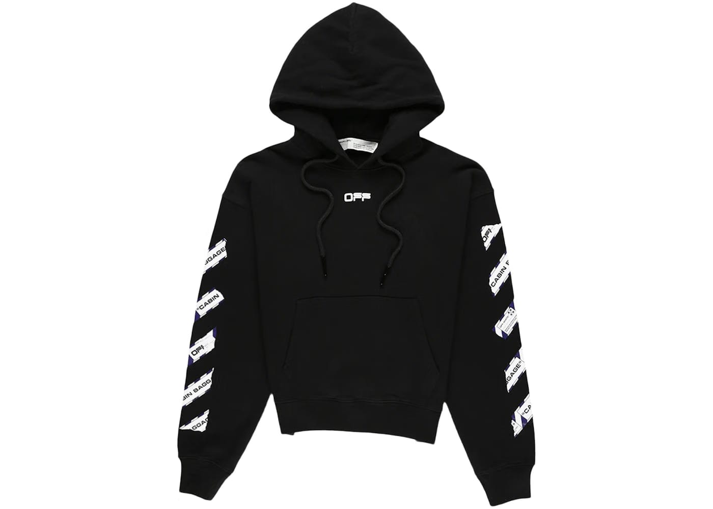 Off-White Airport Tape Arrows Diag Over Hoodie Black/Multicolor