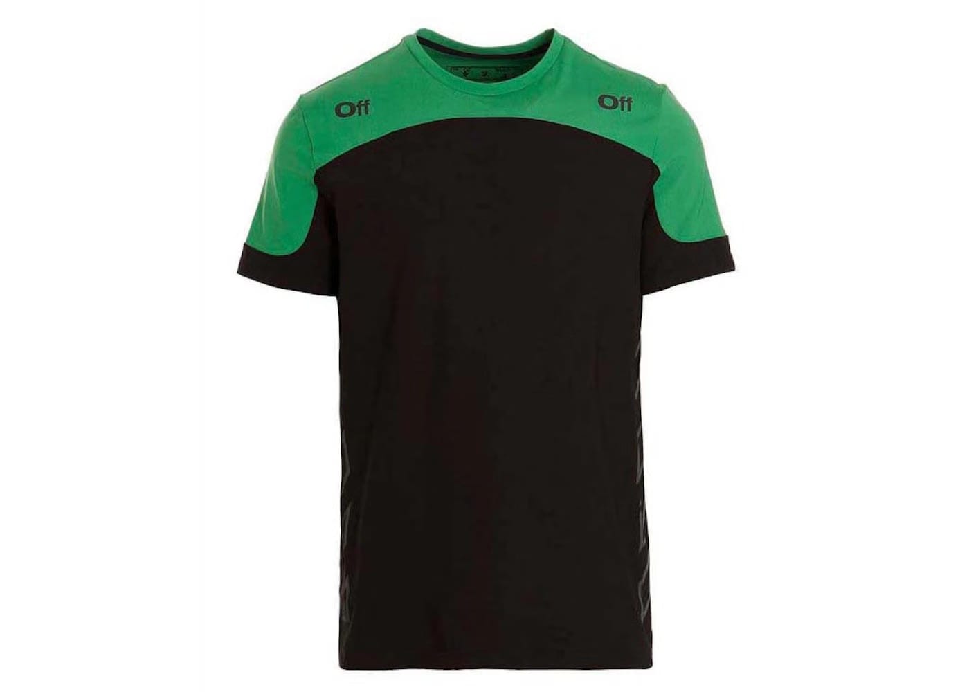 Off-White Diag Outline Block T-Shirt Black/Green