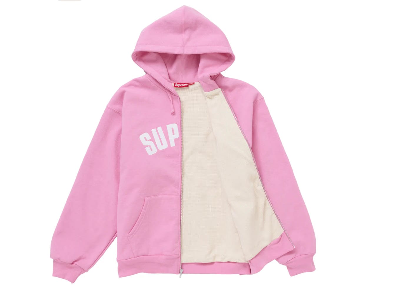Arc Thermal Zip Up Hoodie Pink