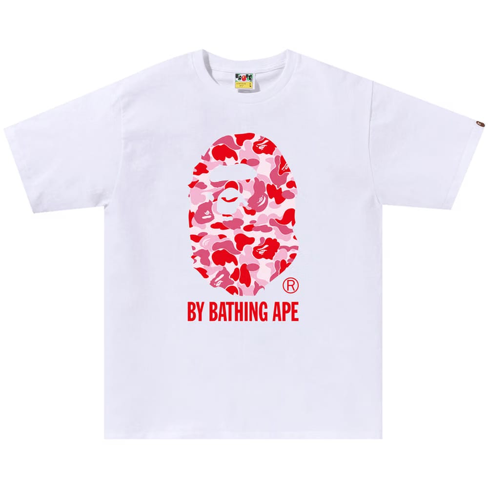 Bape Abc Camo By Bathing Ape T-Shirt White/Pink