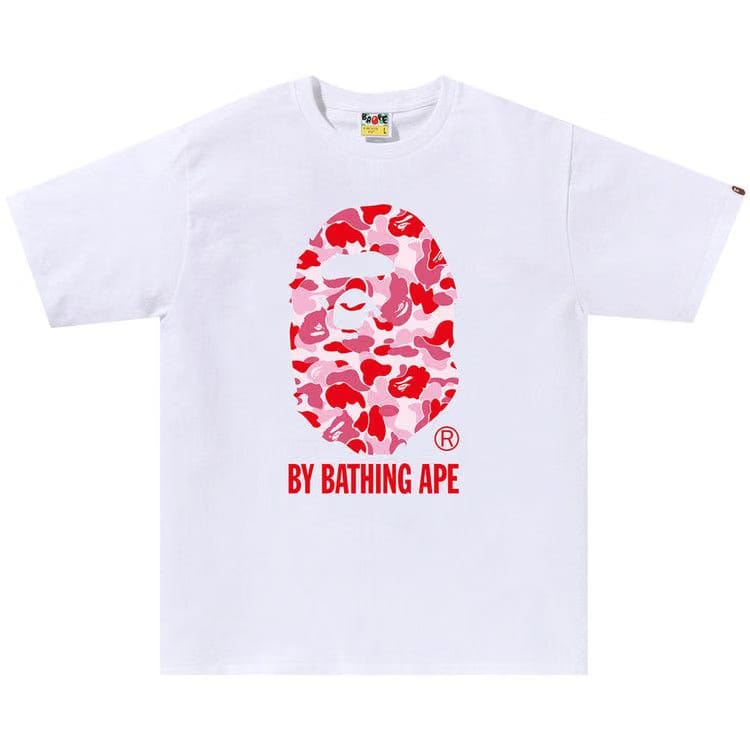 Bape Abc Camo By Bathing Ape T-Shirt White/Pink