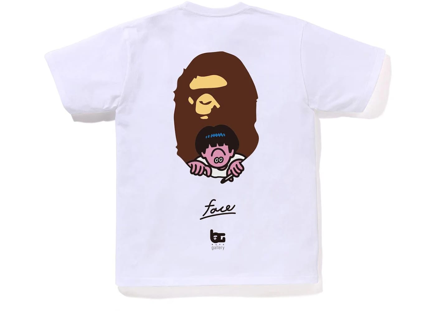 Bape Gallery x Face Oka T-Shirt White