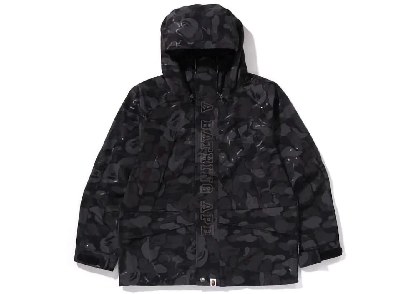 Bape Laminated Camo Snowboard Jacket Black
