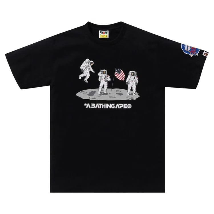 Bape Moon Landing T-Shirt Black