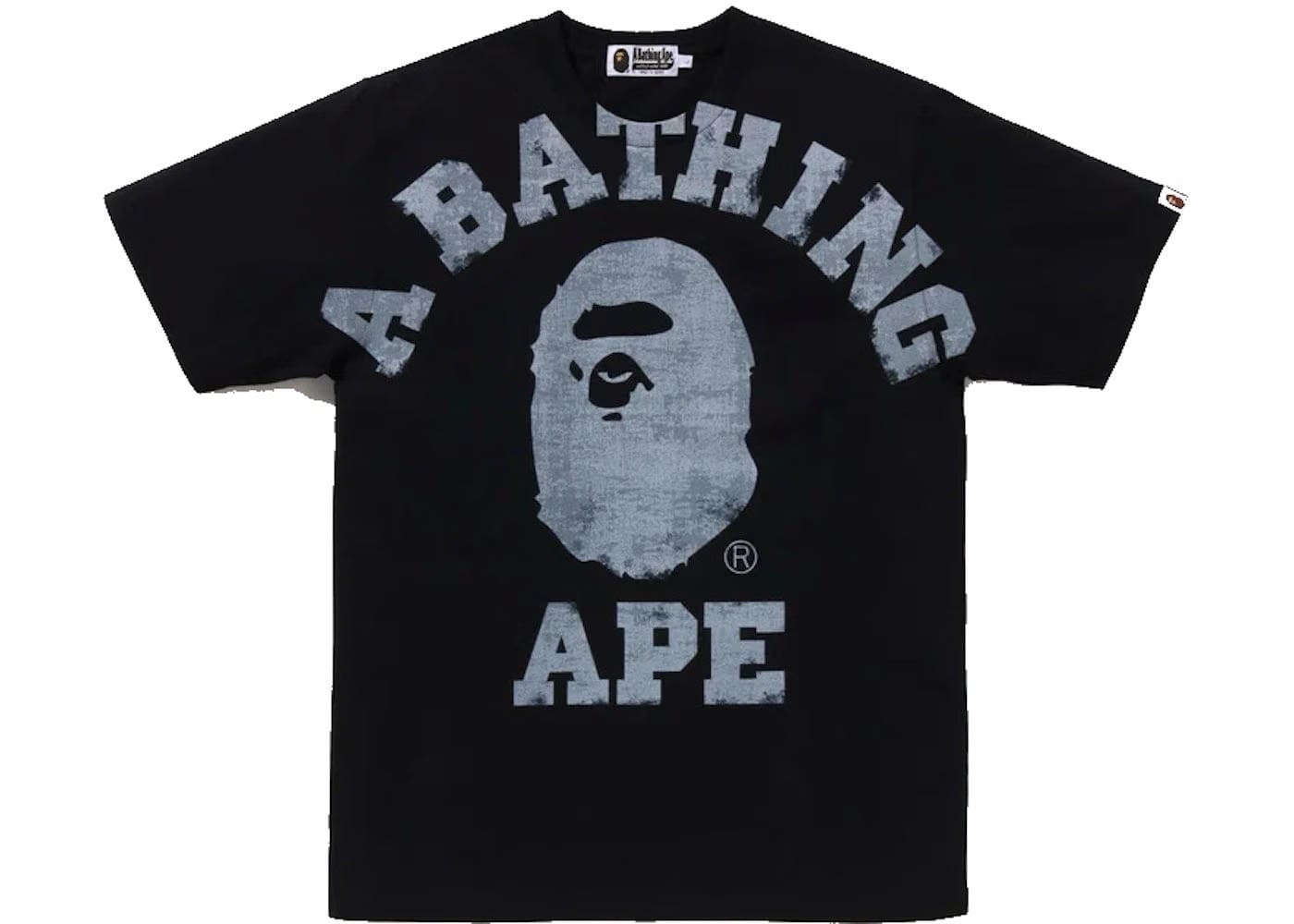 Bape Overprinted College T-Shirt Black