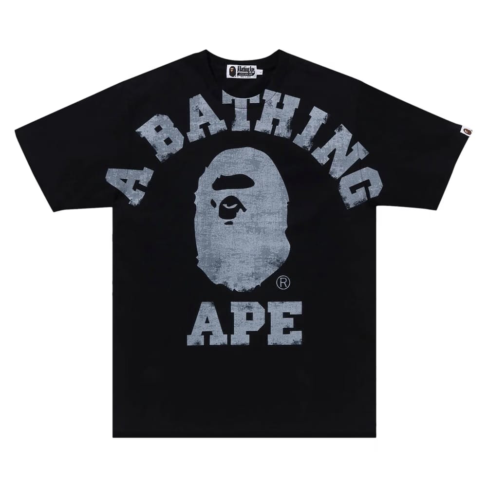 Bape Overprinted College T-Shirt Black