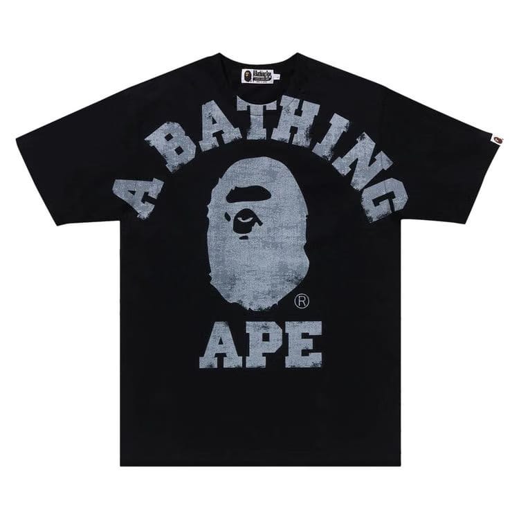 Bape Overprinted College T-Shirt Black