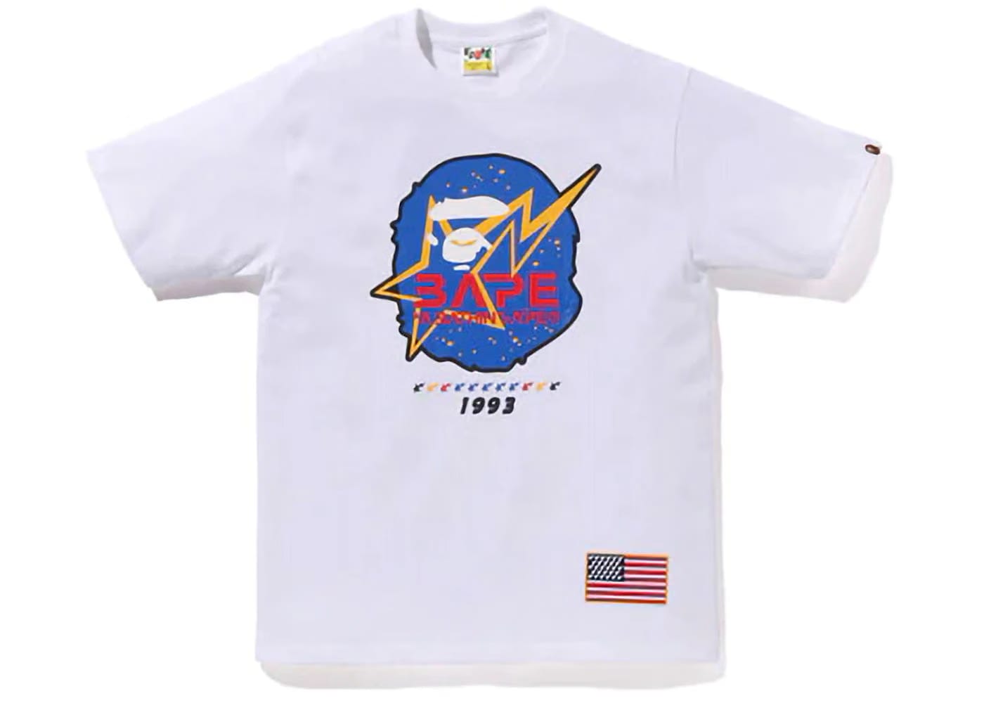 Bape Space Ape Head T-Shirt White