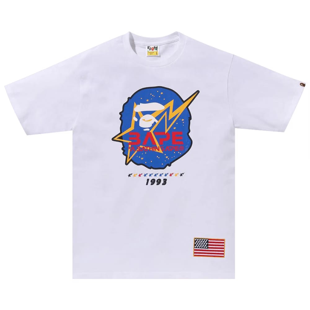 Bape Space Ape Head T-Shirt White