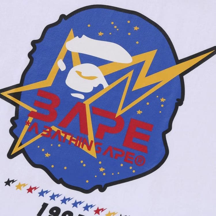 Bape Space Ape Head T-Shirt White