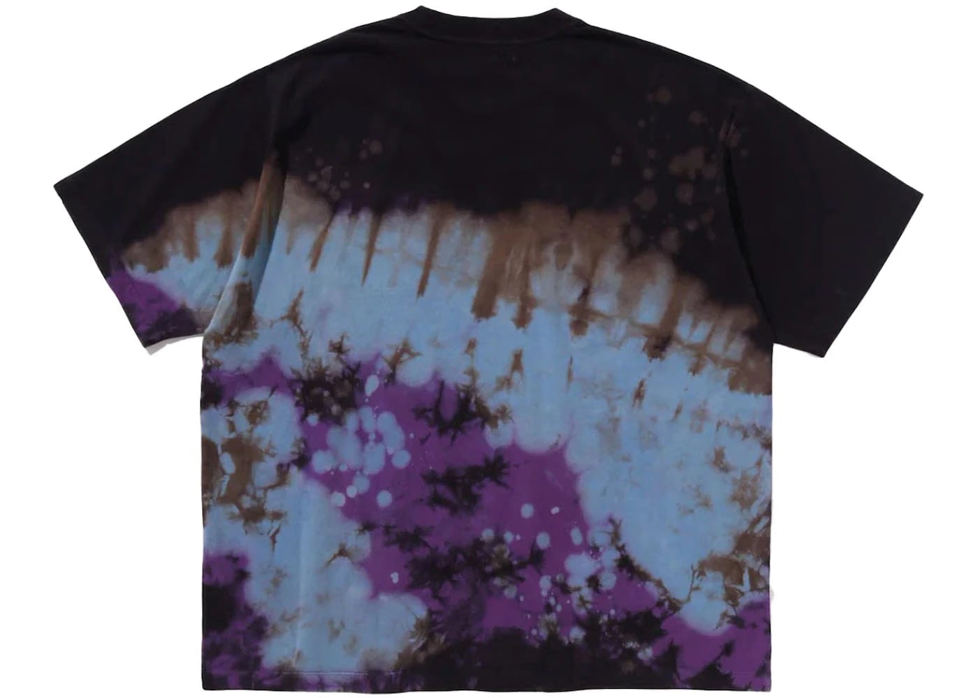 Bape Tie Dye College Relaxed Fit T-Shirt Black