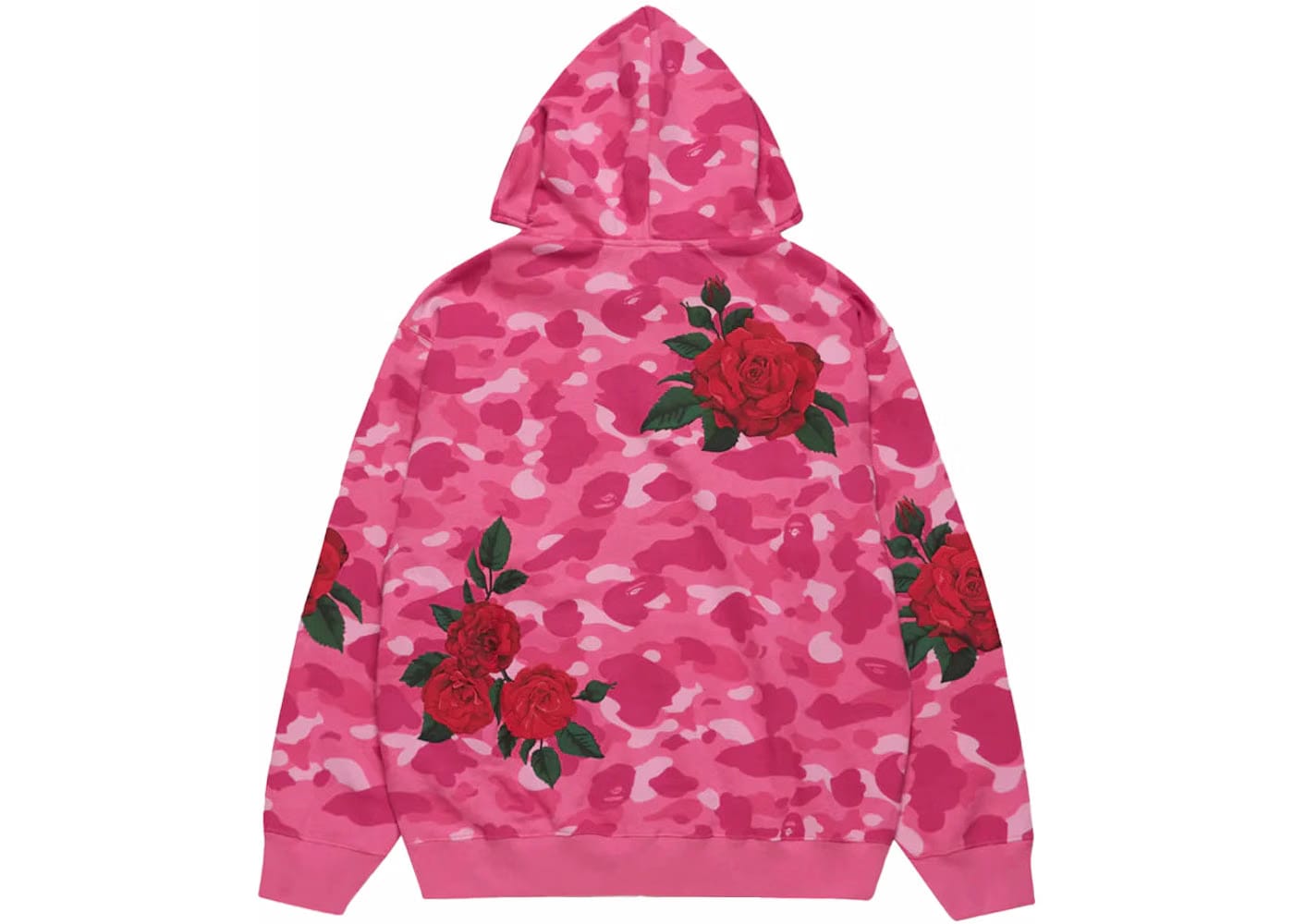 Bape x Anti Social Social Club Full Zip Hoodie Pink