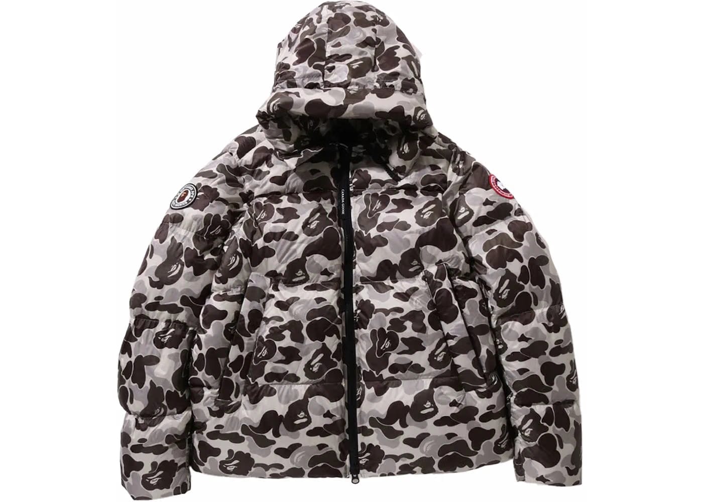 Bape x Canada Goose Crofton Puffer Jacket Grey