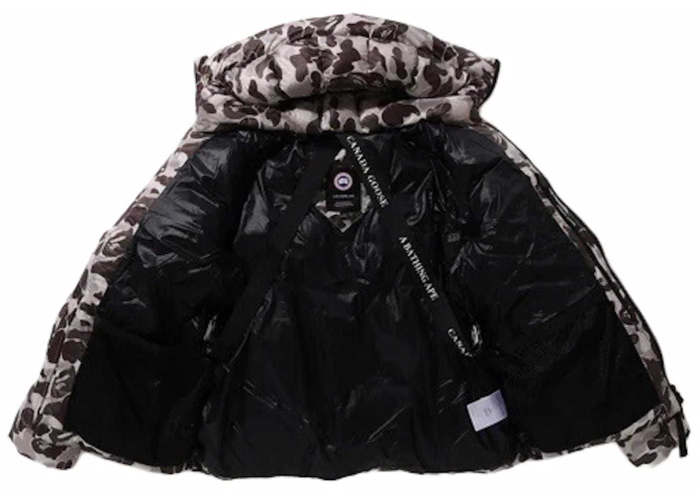 Bape x Canada Goose Crofton Puffer Jacket Grey