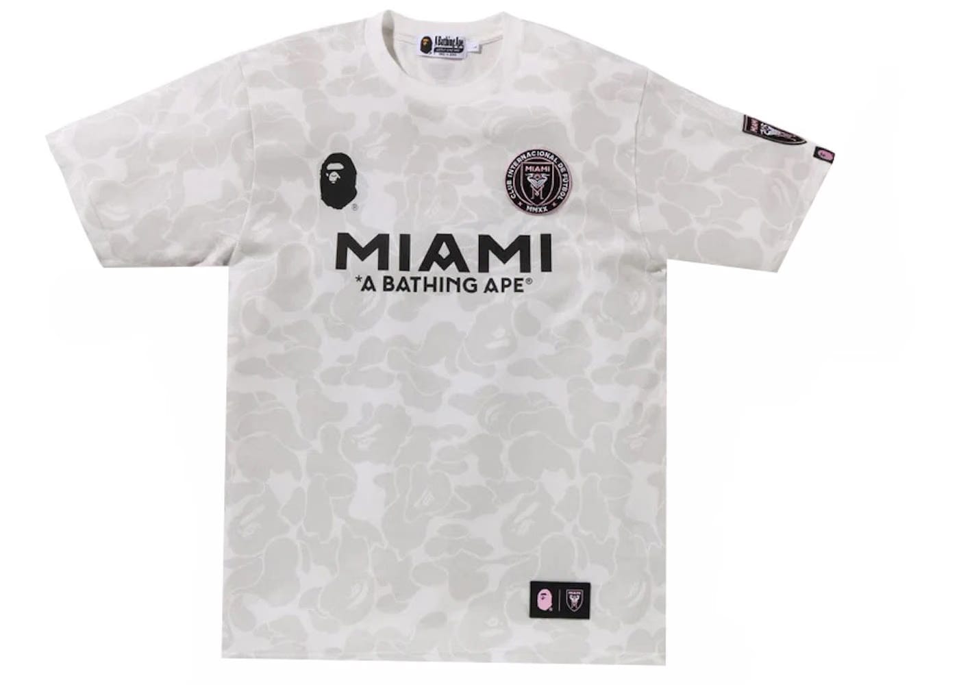 Bape x Inter Miami Cf Camo T-Shirt White