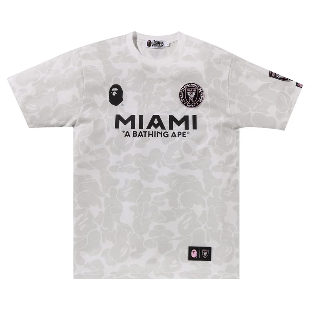 Bape x Inter Miami Cf Camo T-Shirt White