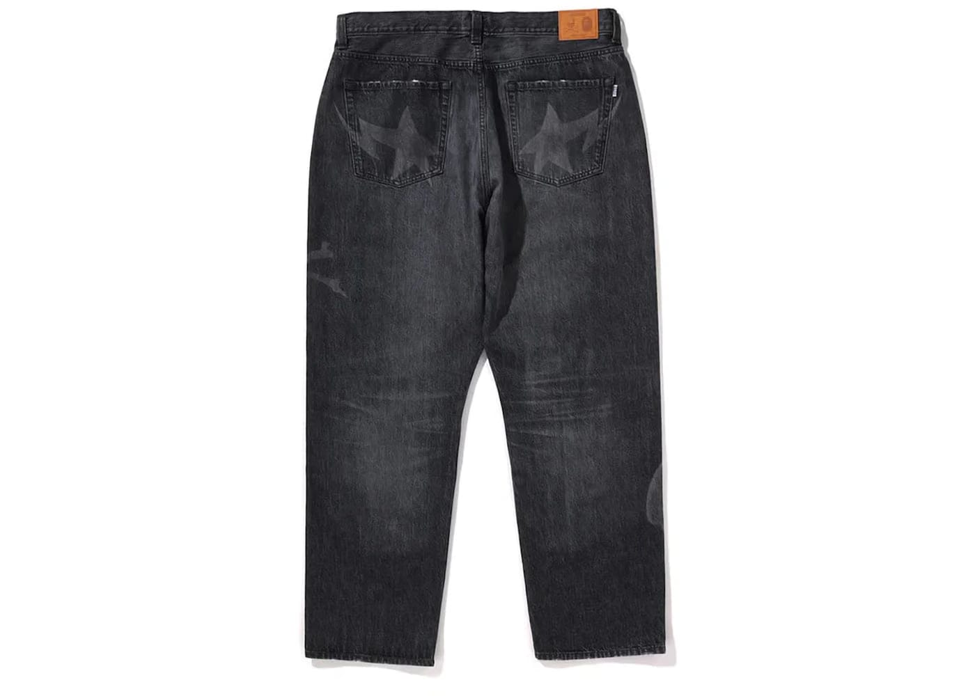 Bape x Mmj Washed Loose Fit 14Th Denim Pant Black