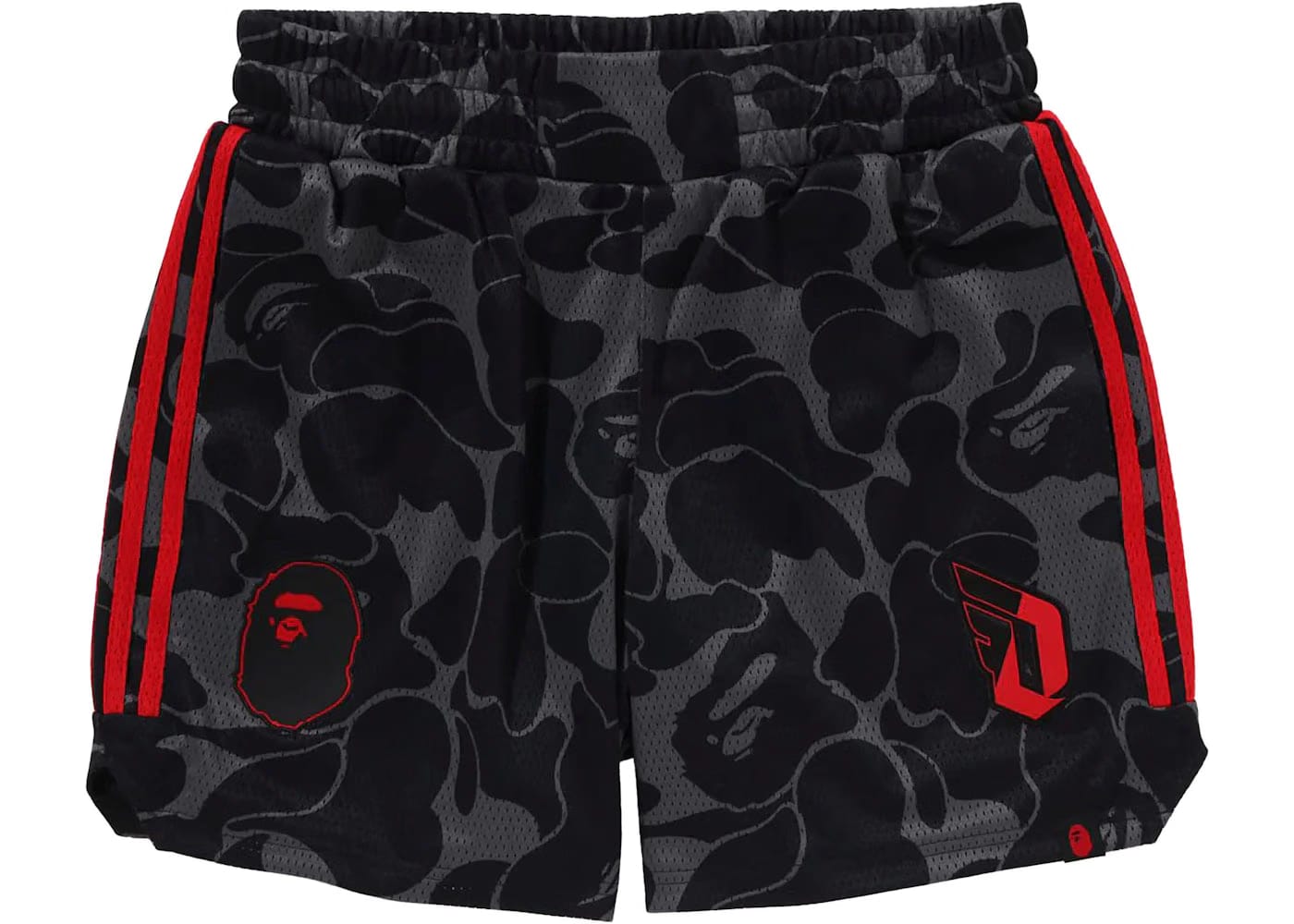 Bape x Adidas Dame Mesh Shorts Black