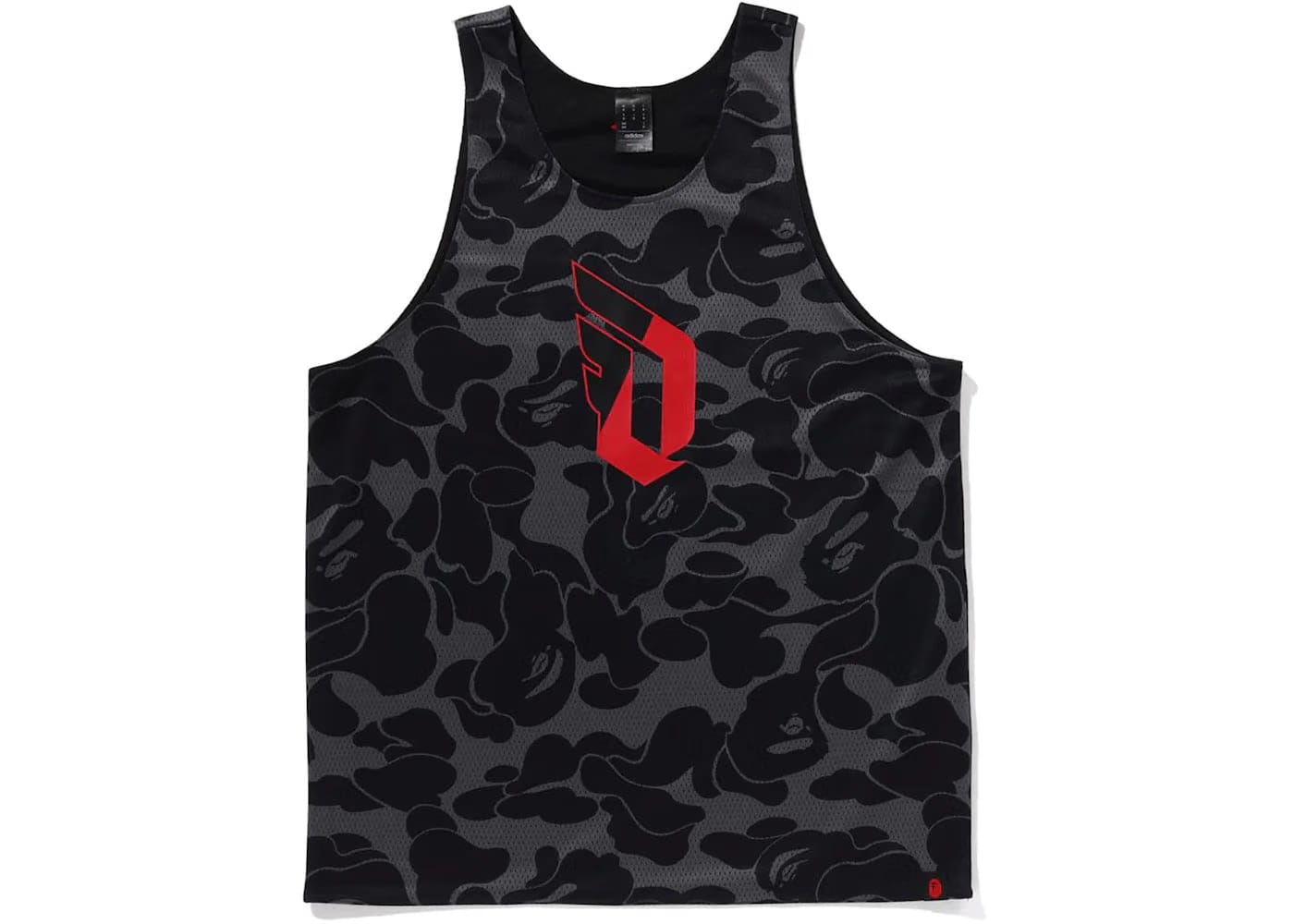 Bape x Adidas Dame Reversible Mesh Top Black