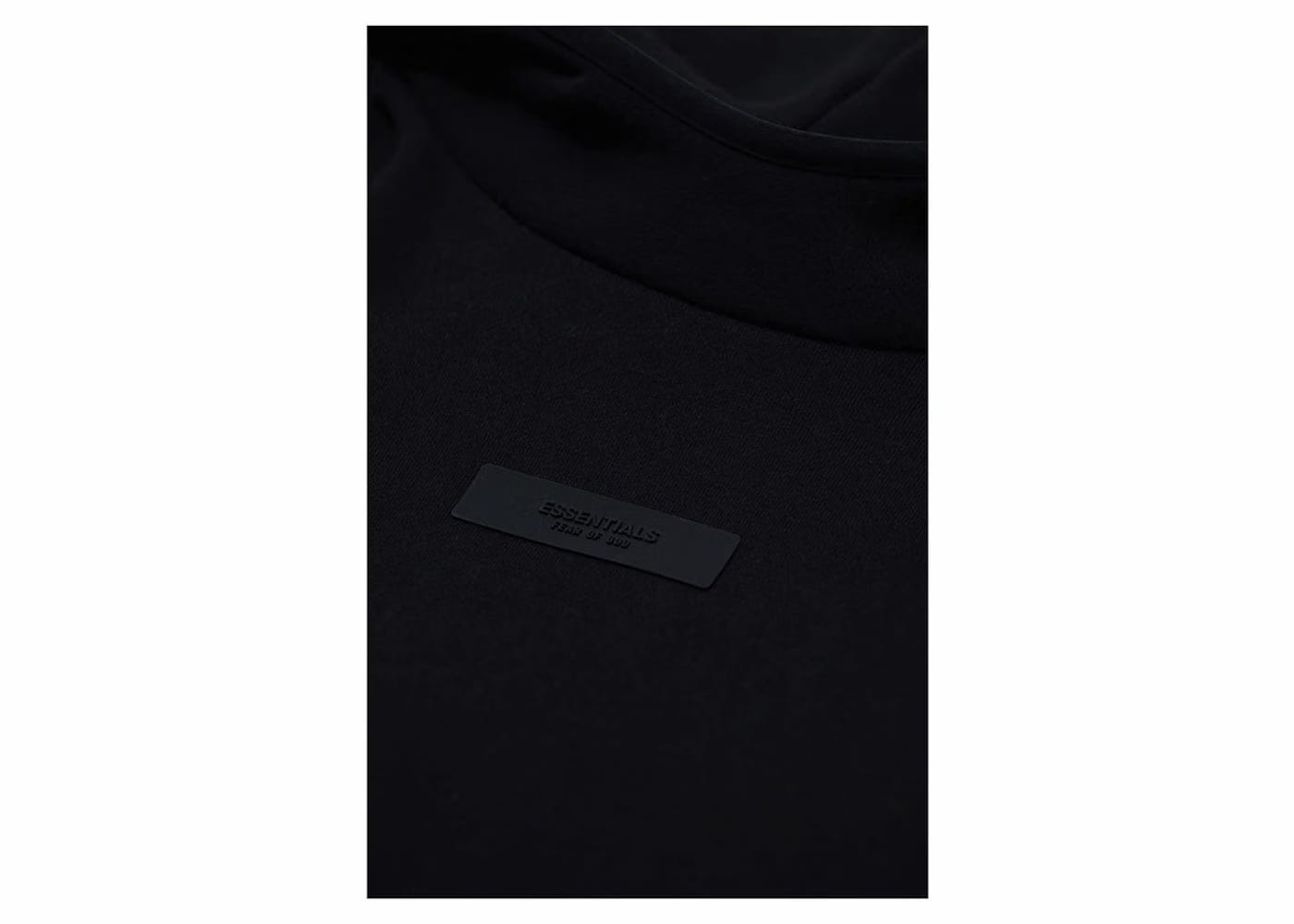 Fear Of God Essentials Chest Logo Hoodie Jet Black/Jet Black