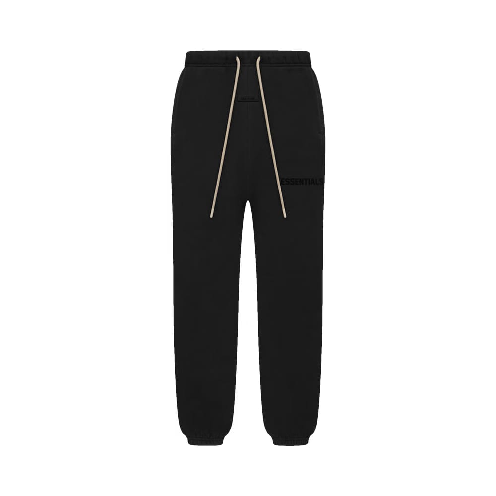 Fear Of God Essentials Cream Drawstring Sweatpant Jet Black