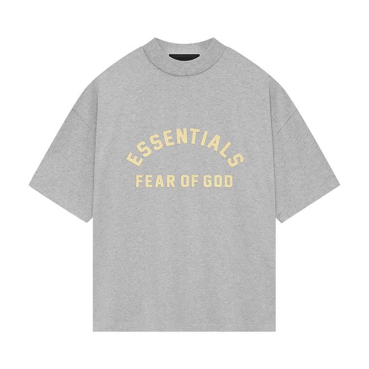 Fear Of God Essentials Heavy Jersey Crewneck T-Shirt Light Heather Grey