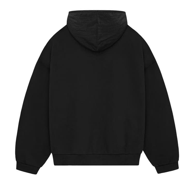 Fear Of God Essentials Nylon Fleece Hoodie Jet Black/Jet Black