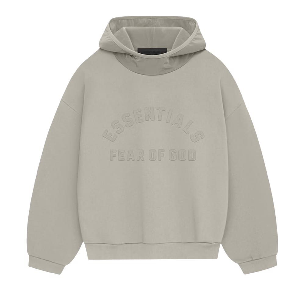 Fear Of God Essentials Nylon Fleece Hoodie Seal/Seal
