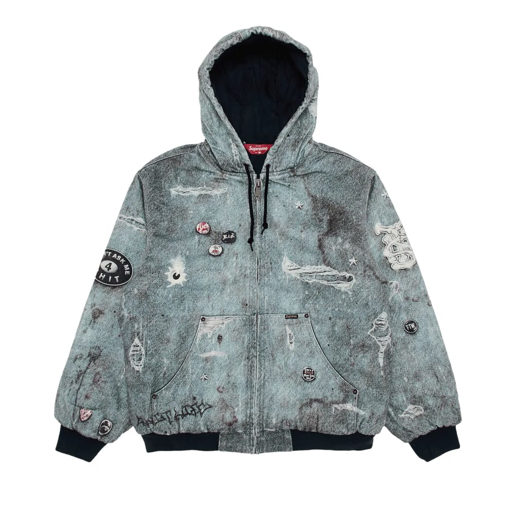 Hjr Trompe L'Oeil Hooded Work Jacket Blue