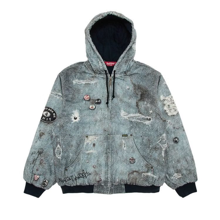 Hjr Trompe L'Oeil Hooded Work Jacket Blue