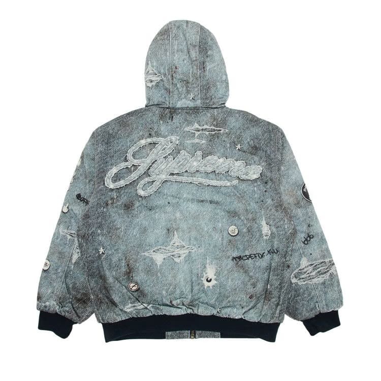 Hjr Trompe L'Oeil Hooded Work Jacket Blue