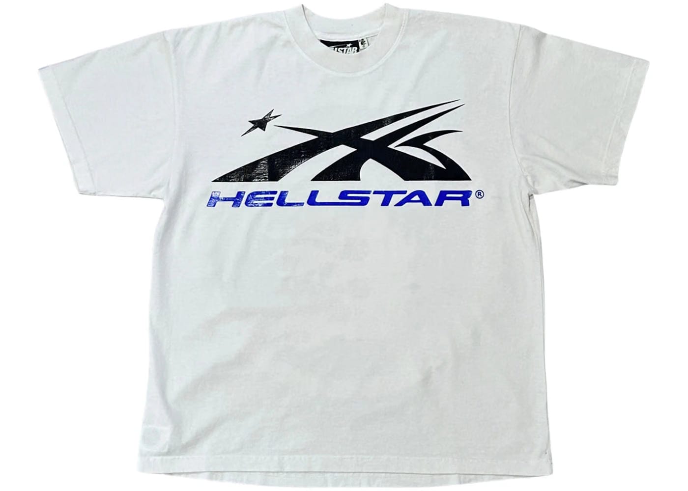 Hellstar Gel Sport Logo T-Shirt White/Blue
