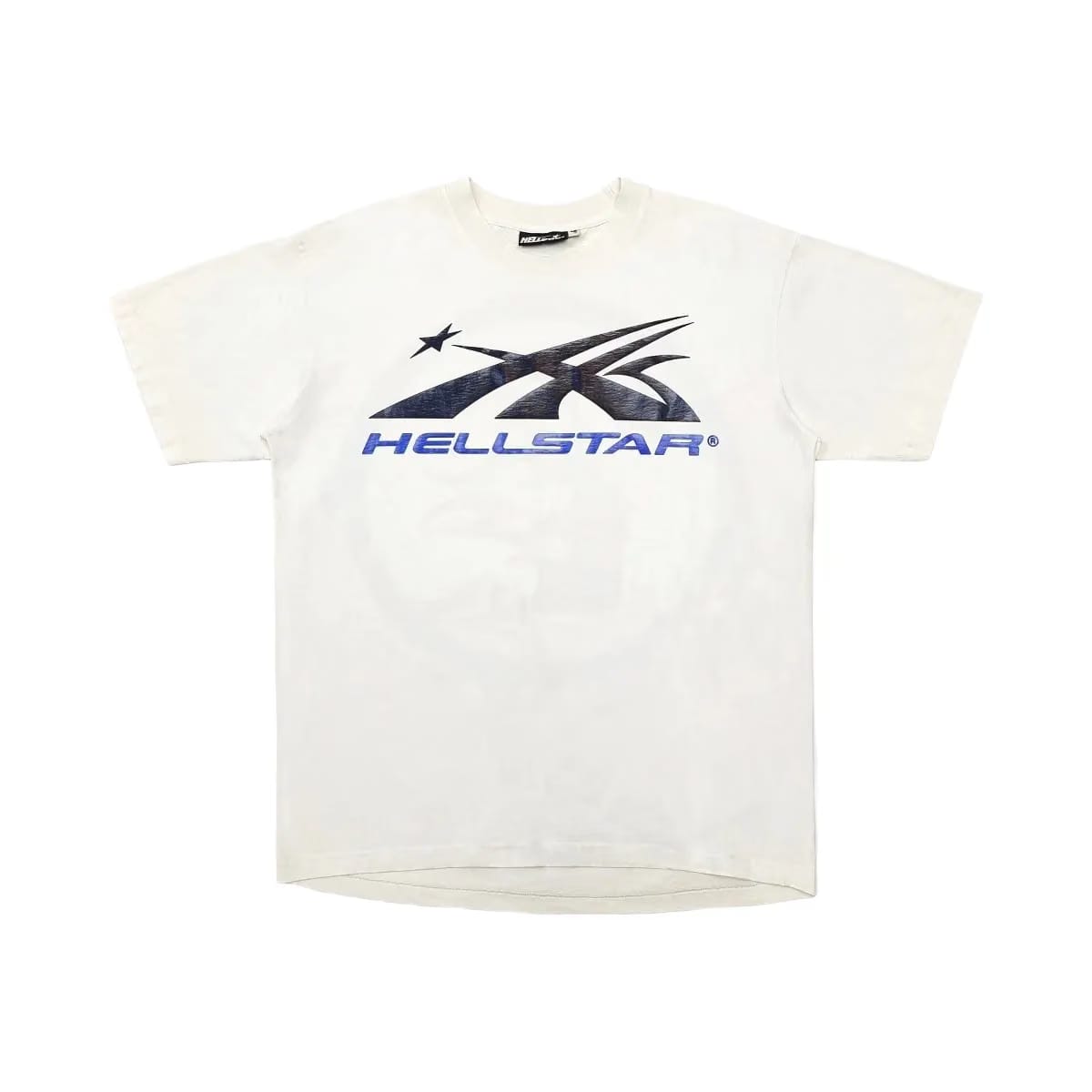 Hellstar Gel Sport Logo T-Shirt White/Blue