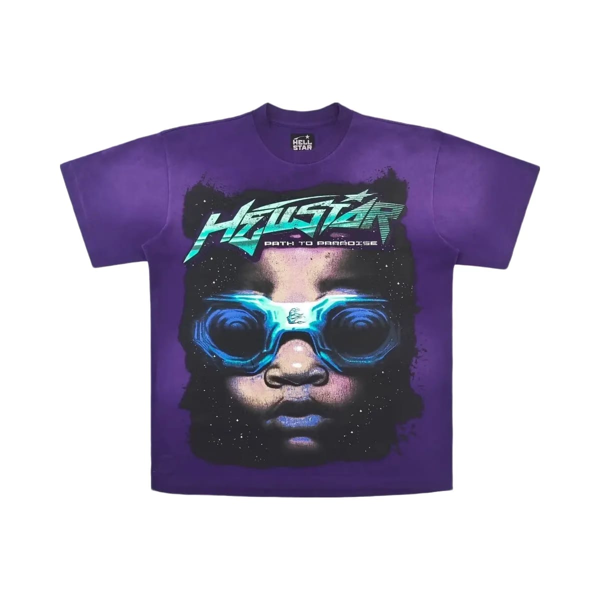 Hellstar Goggles T-Shirt Purple