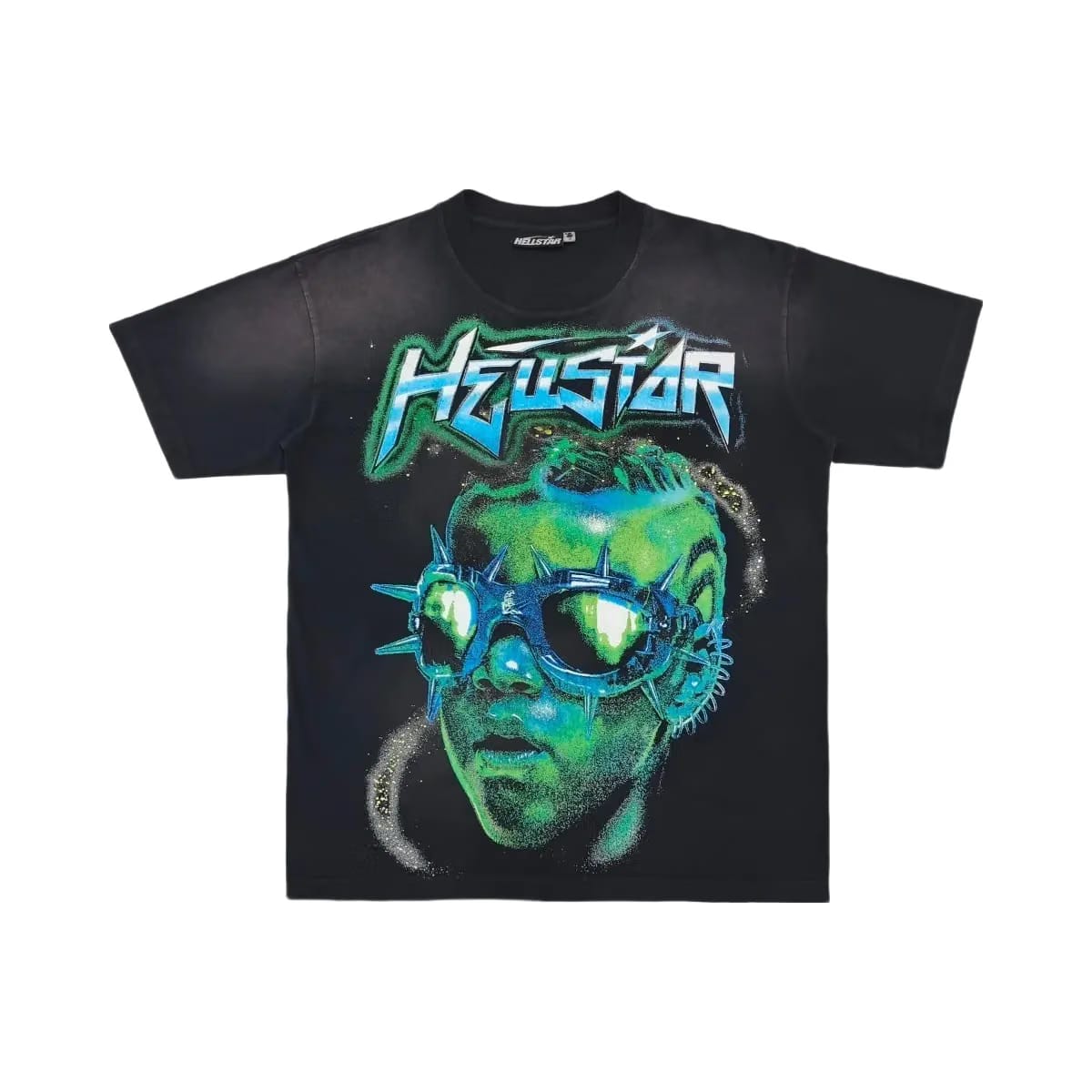 Hellstar The Future T-Shirt Black Blue