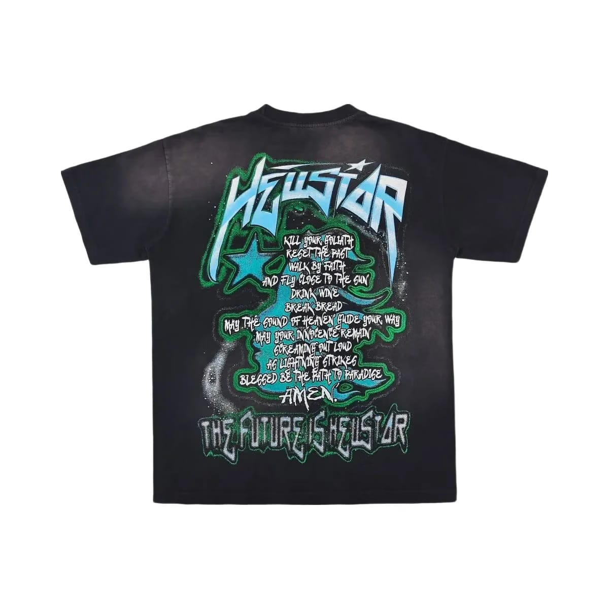 Hellstar The Future T-Shirt Black Blue
