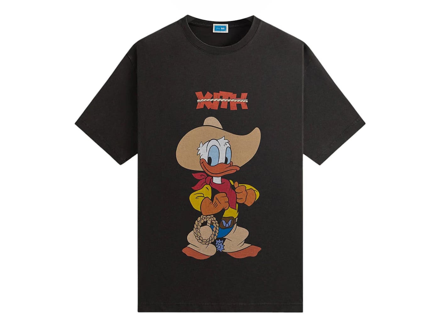 Kith Disney Donald Duck Cowboy Vintage T-Shirt Black