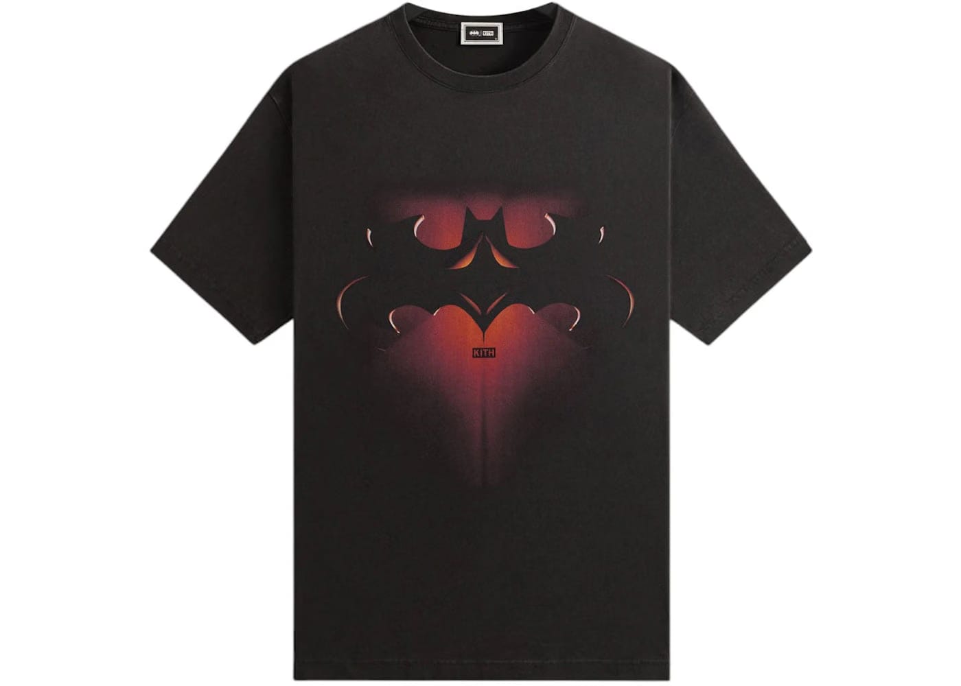 Kith x Batman And Robin Logo Vintage T-Shirt Black