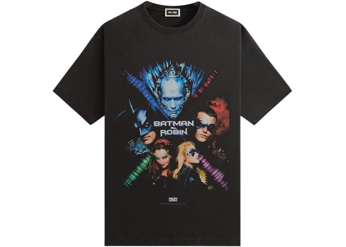 Kith x Batman And Robin Vintage T-Shirt Black