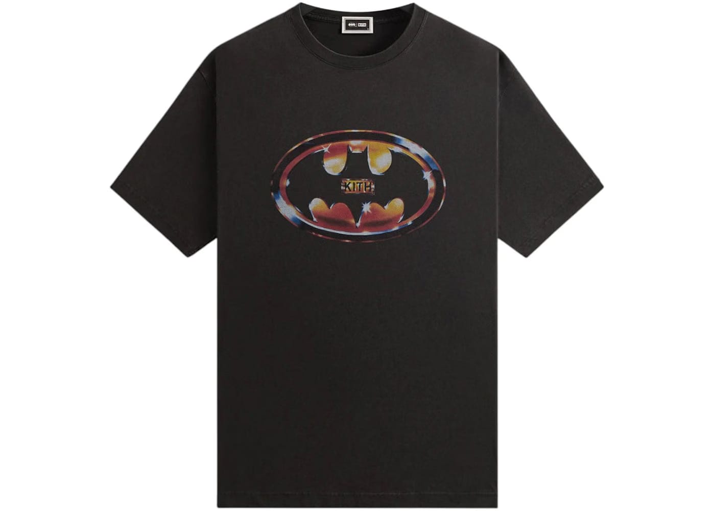 Kith x Batman Logo Vintage T-Shirt Black