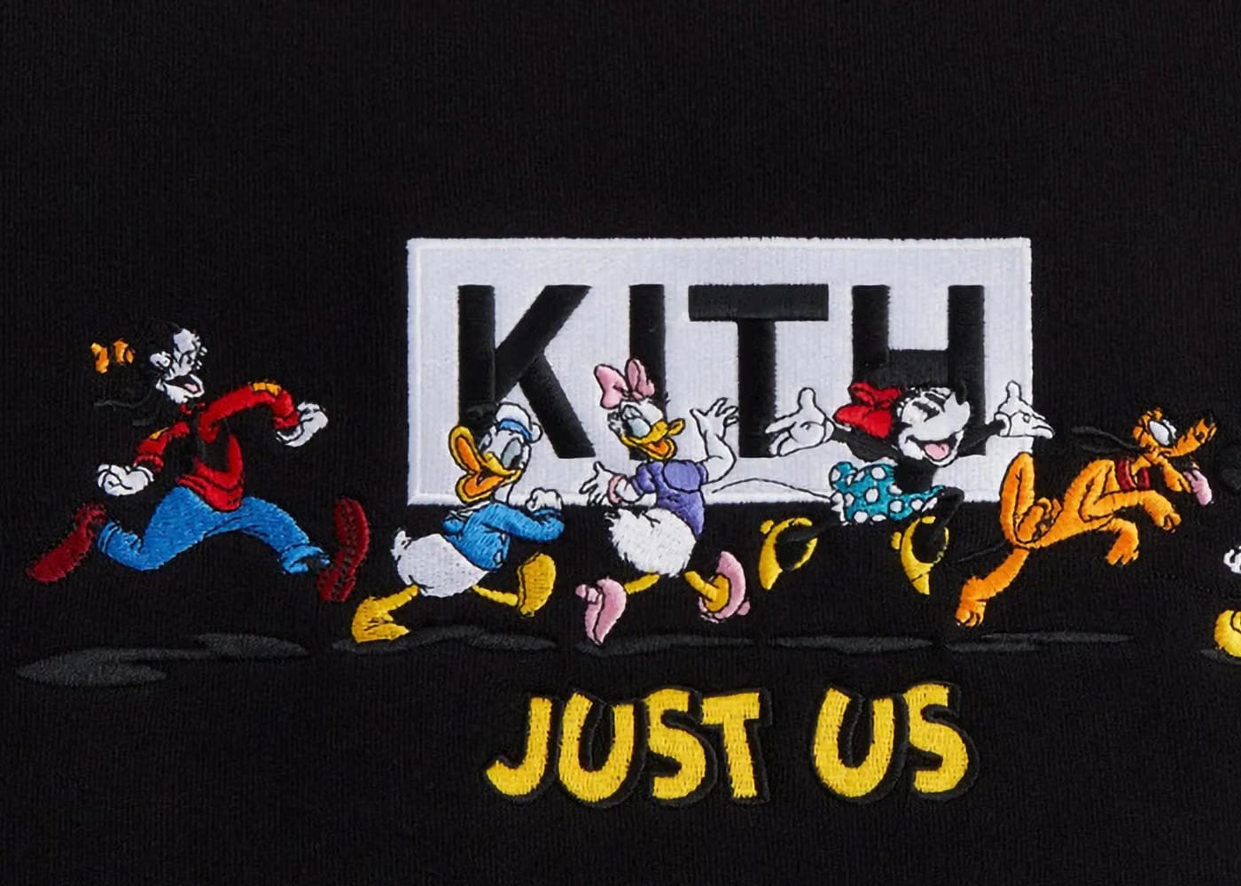 Kith x Disney Mickey & Friends Family Crewneck Black
