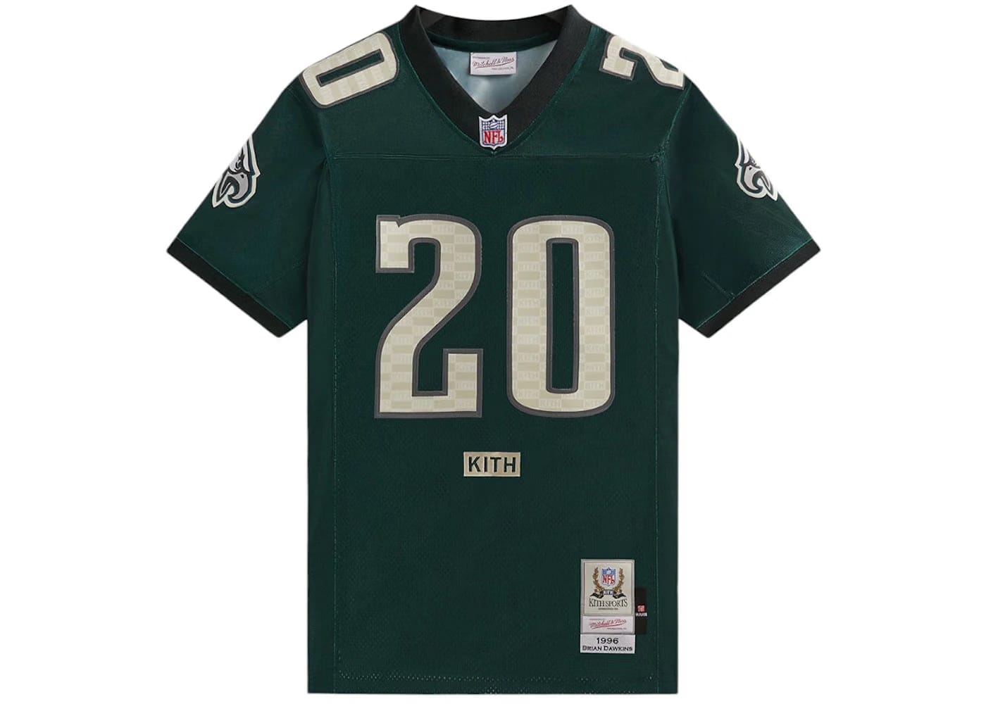Kith x Mitchell & Ness Nfl Brian Dawkins Jersey Pea Green