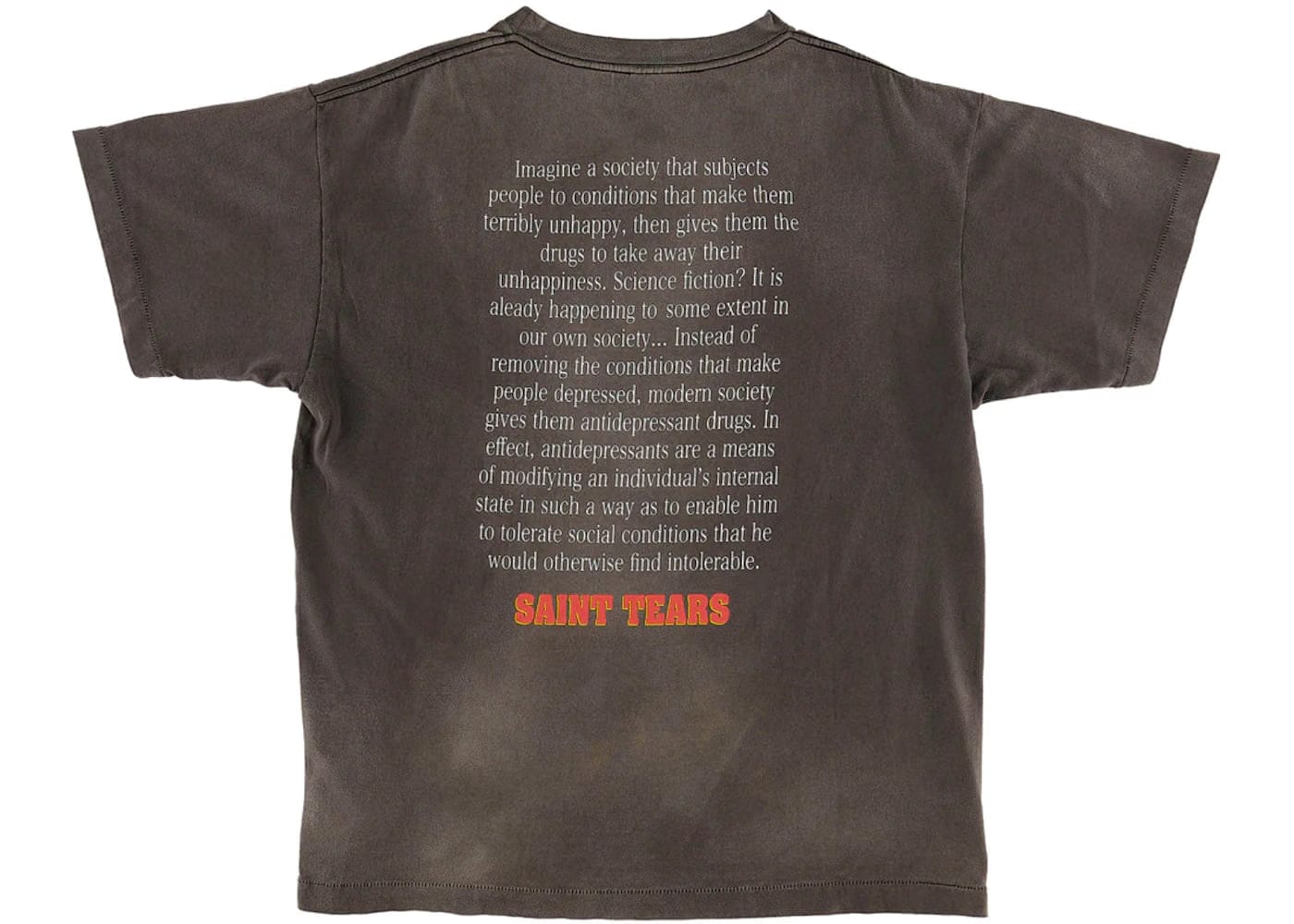 Saint Mxxxxxx x Denim Tears Purplelp T-Shirt Vintage Black