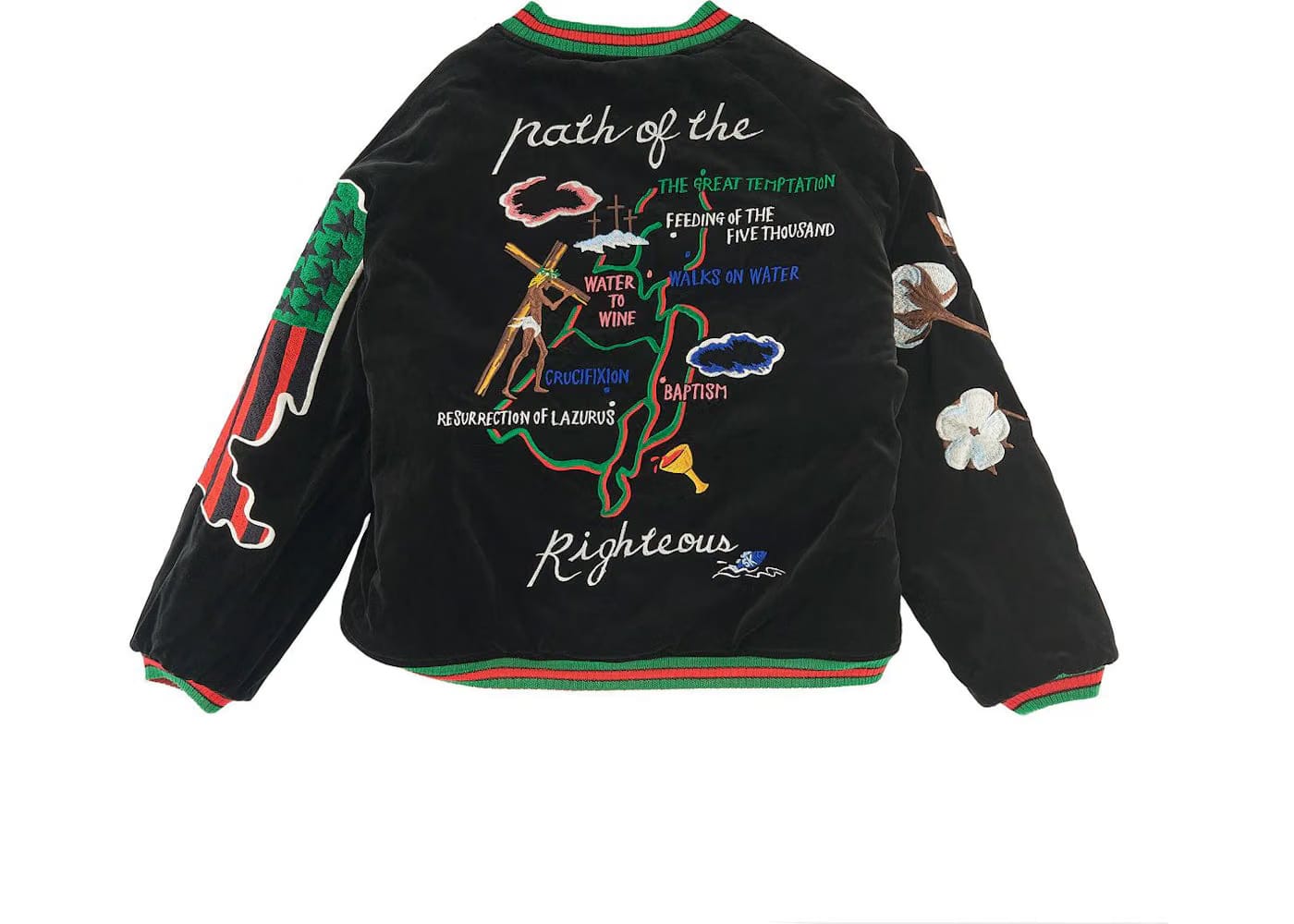 Saint Mxxxxxx x Denim Tears Reversible Yokosuka Jacket Green Black